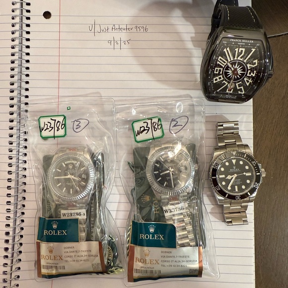 Silver and Black Timepieces